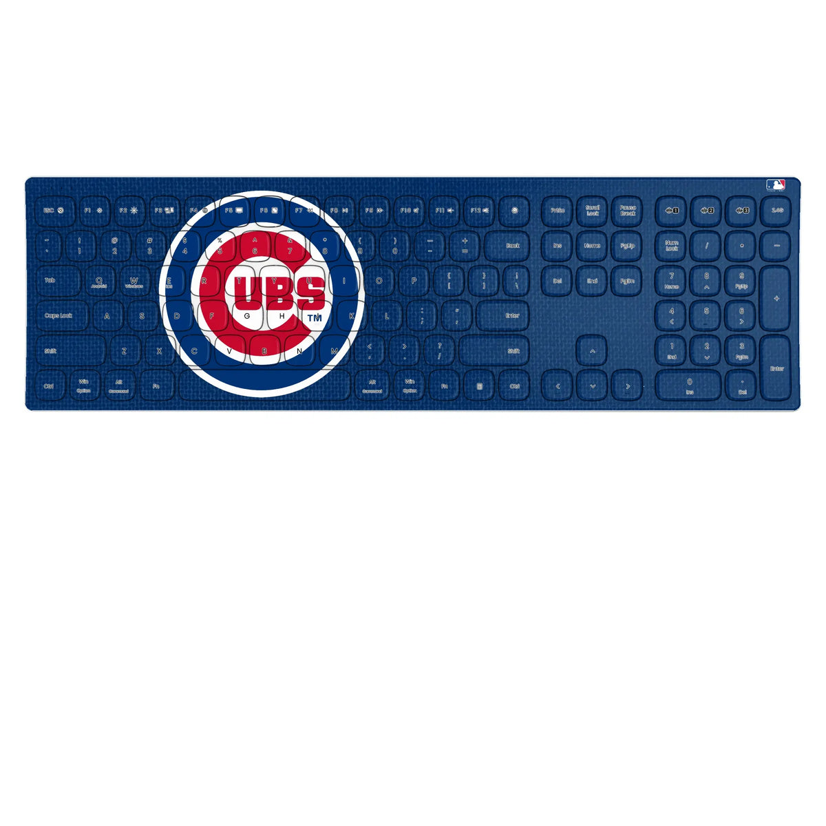Chicago Cubs Solid KKB605 Curved Wireless Keyboard