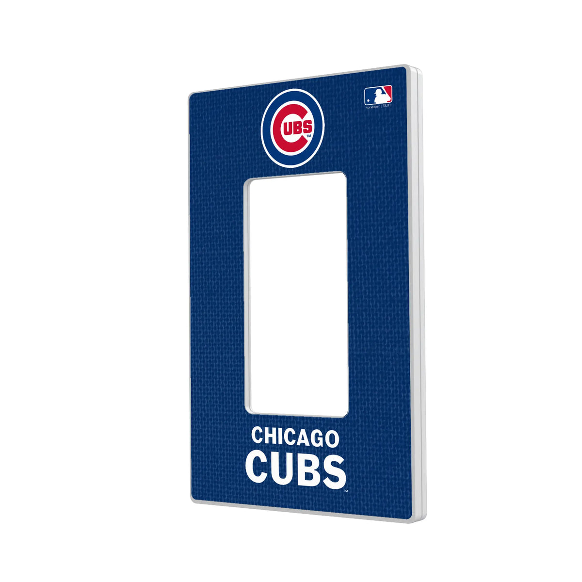 Chicago Cubs Solid Hidden-Screw Light Switch Plate#Style_Single Rocker