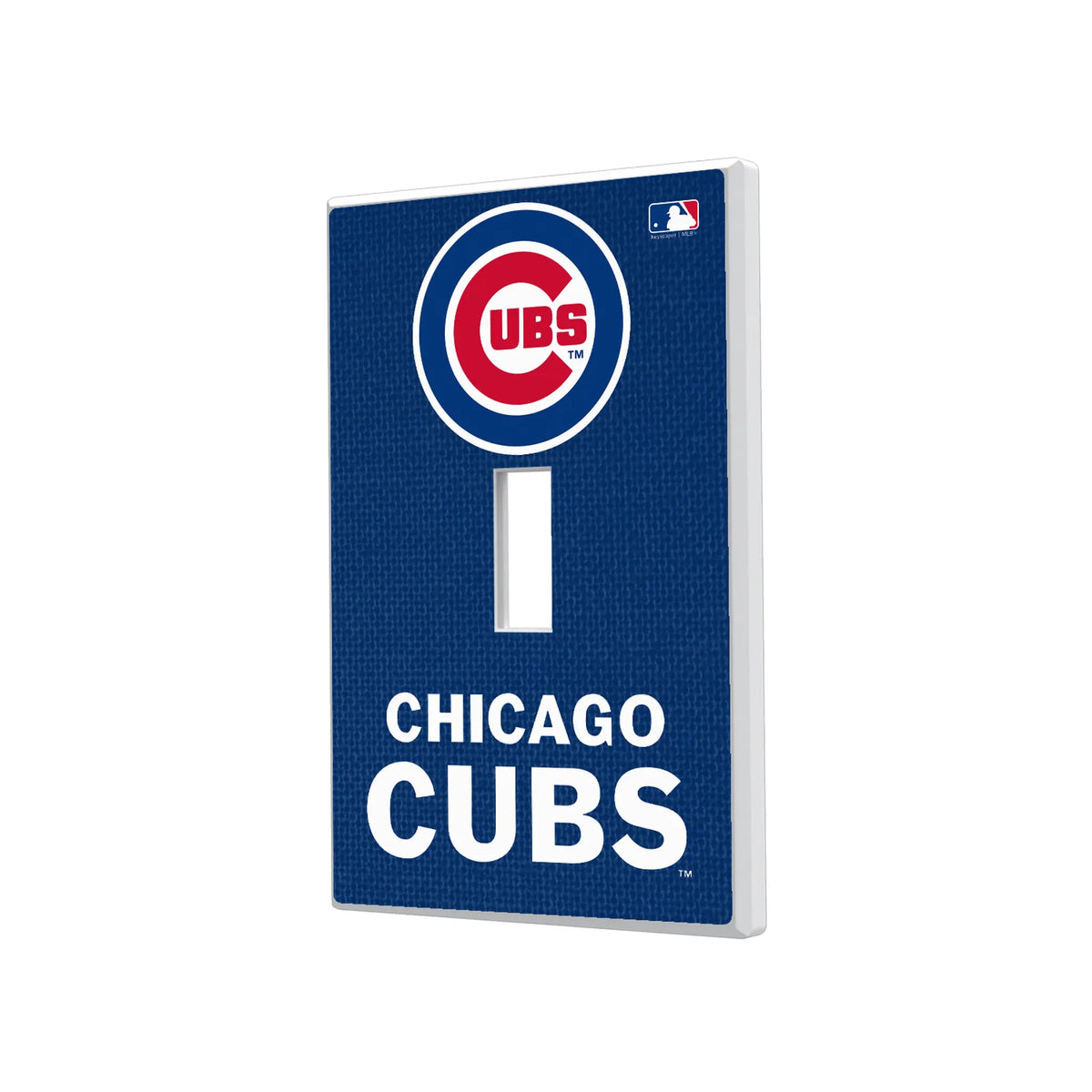Chicago Cubs Solid Hidden-Screw Light Switch Plate#Style_Single Toggle