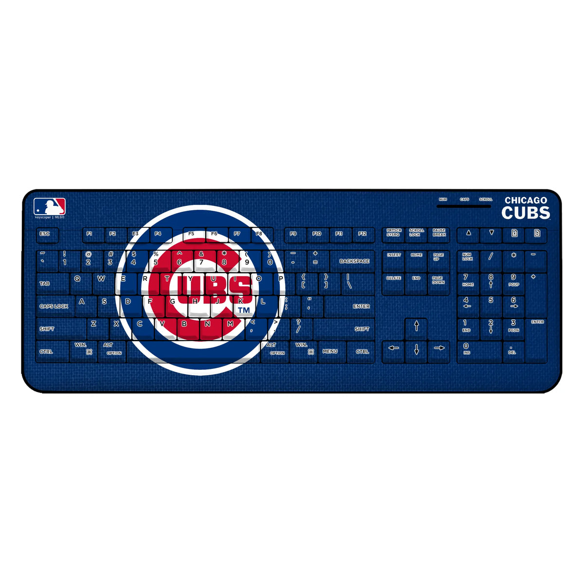 Chicago Cubs Solid Wireless USB Keyboard