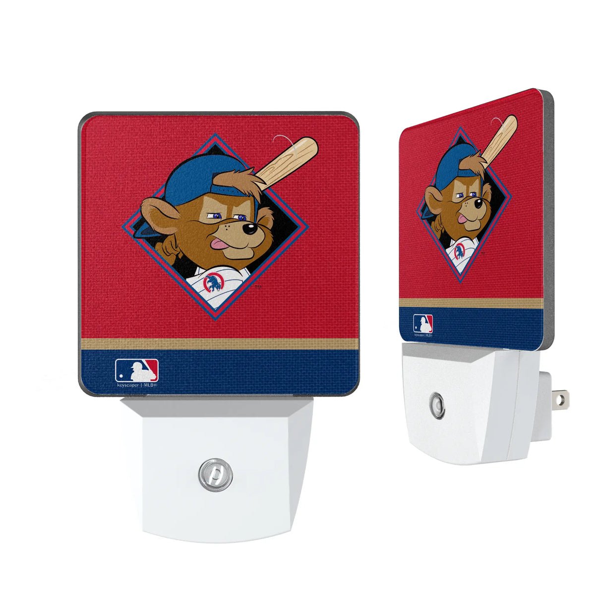 Chicago Cubs Stripe Night Light 2-Pack