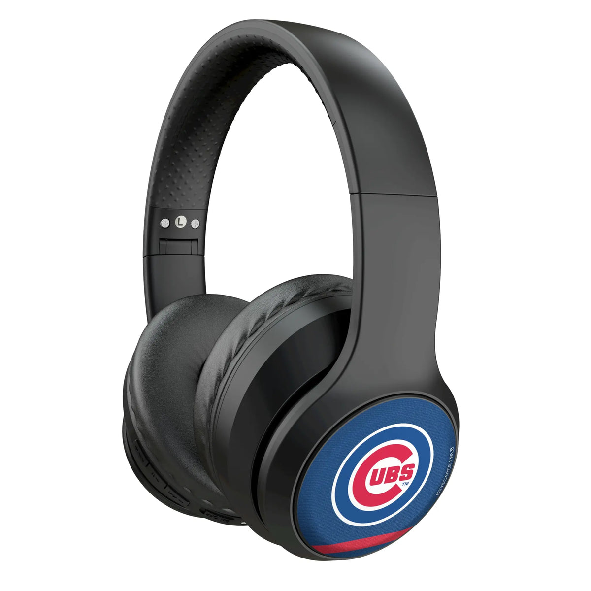 Chicago Cubs Stripe Wireless Over-Ear Headphones With Case