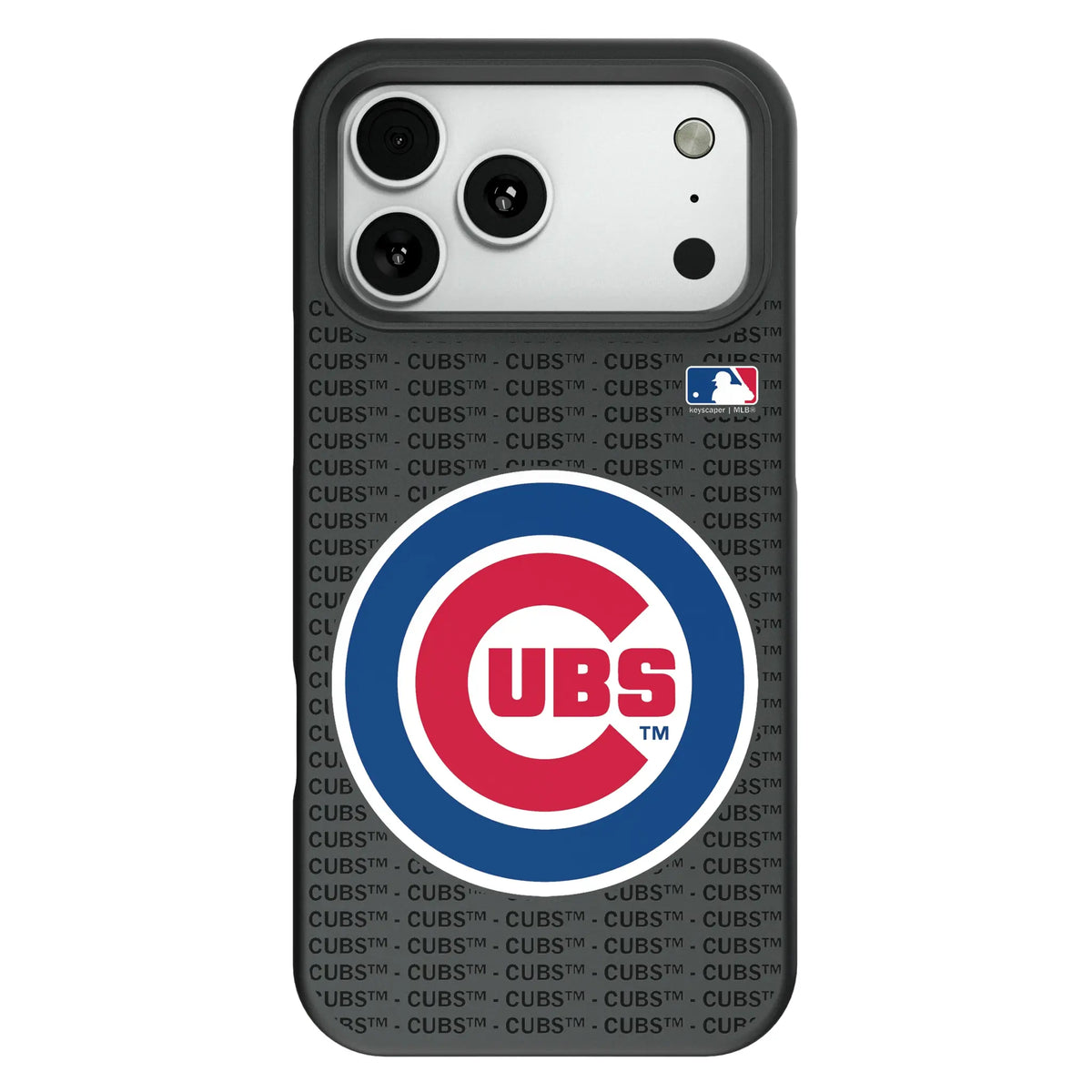 Chicago Cubs Text Backdrop Bump Phone Case for Apple iPhone
