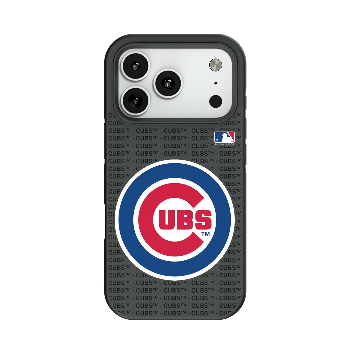 Chicago Cubs Text Backdrop Bump Phone Case for Apple iPhone
