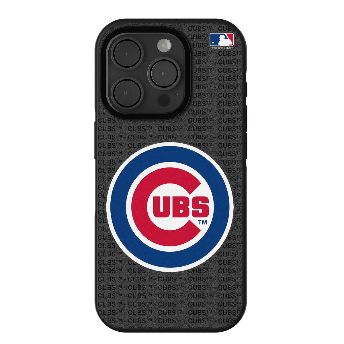 Chicago Cubs Text Backdrop iPhone Bump Phone Case for Apple iPhone