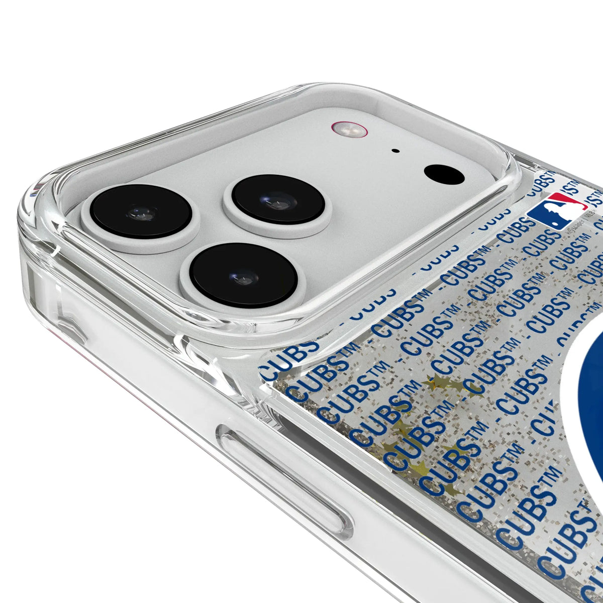 Chicago Cubs Text Backdrop iPhone Glitter Phone Case for Apple iPhone - Detail#Device_iPhone 18 Pro Max