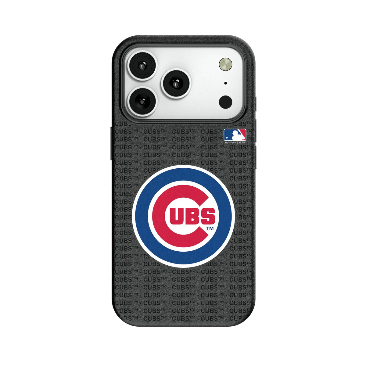 Chicago Cubs Text Backdrop MagSafe Compatible Phone Case for Apple iPhone