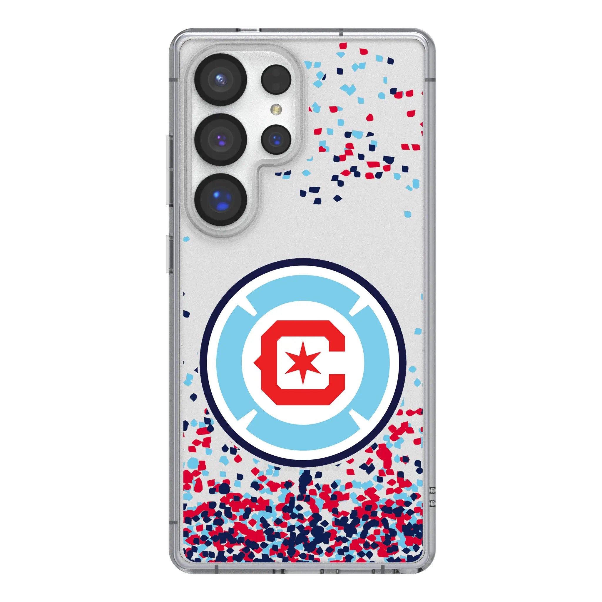 Chicago Fire Confetti Galaxy Clear Phone Case for Samsung Galaxy#Device_Galaxy S25 Ultra