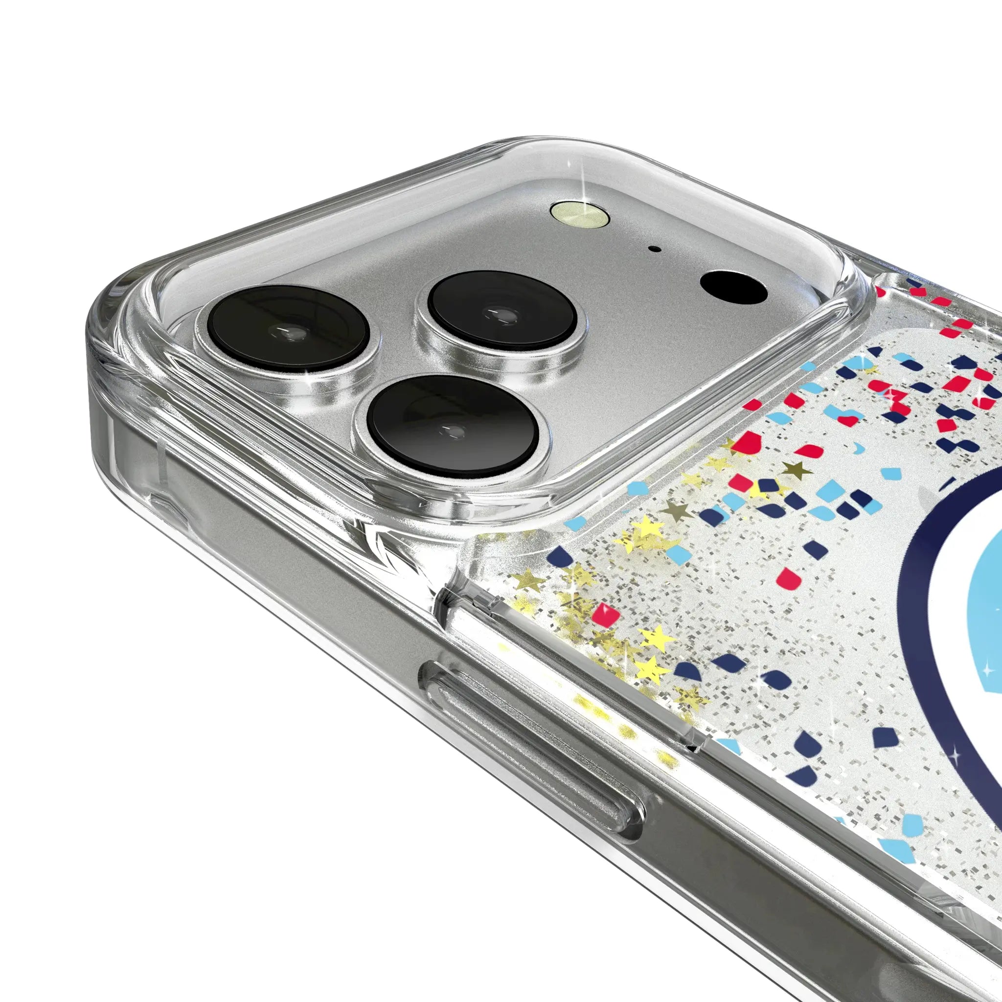 Chicago Fire Confetti iPhone Glitter Phone Case for Apple iPhone - Detail