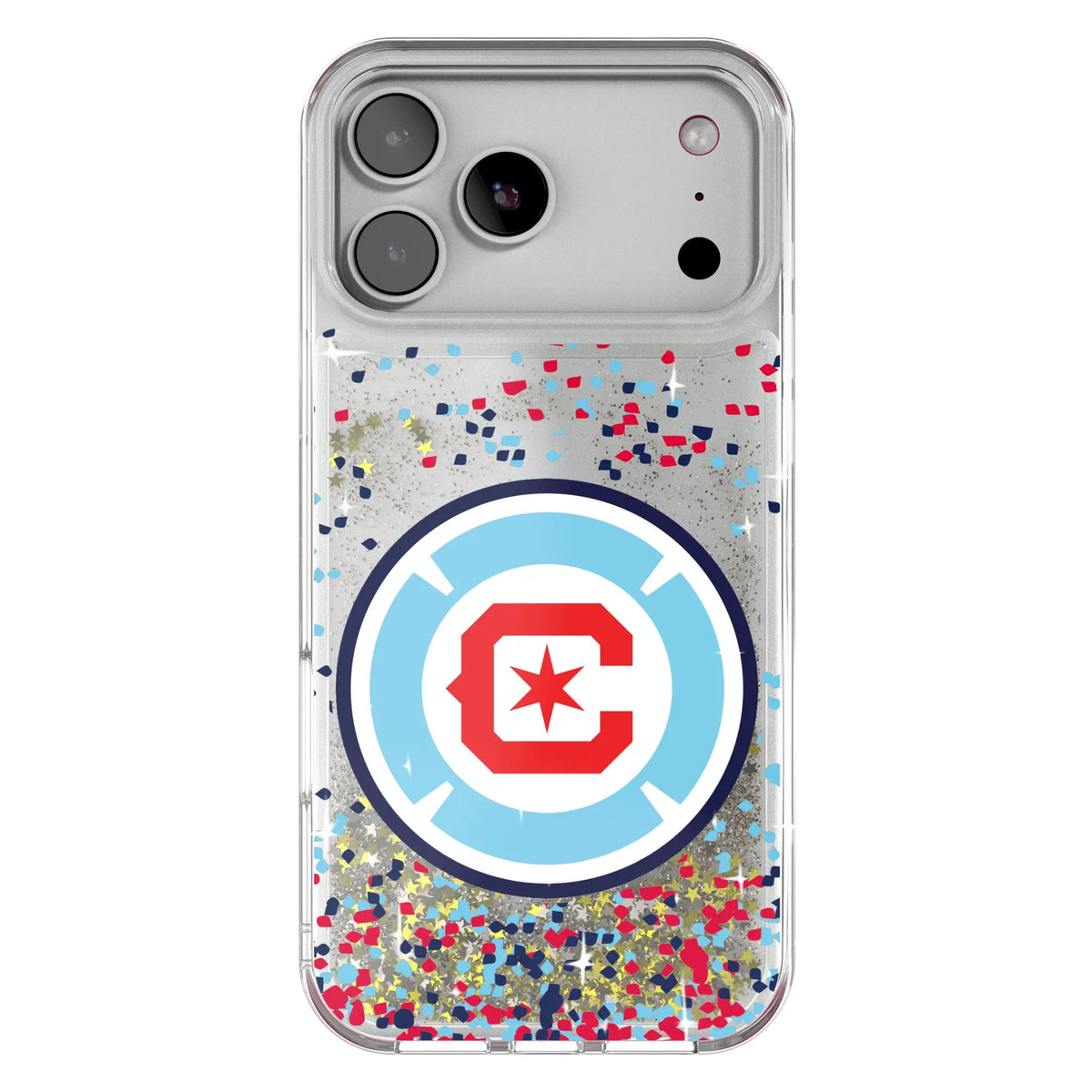Chicago Fire Confetti Glitter Phone Case for Apple iPhone