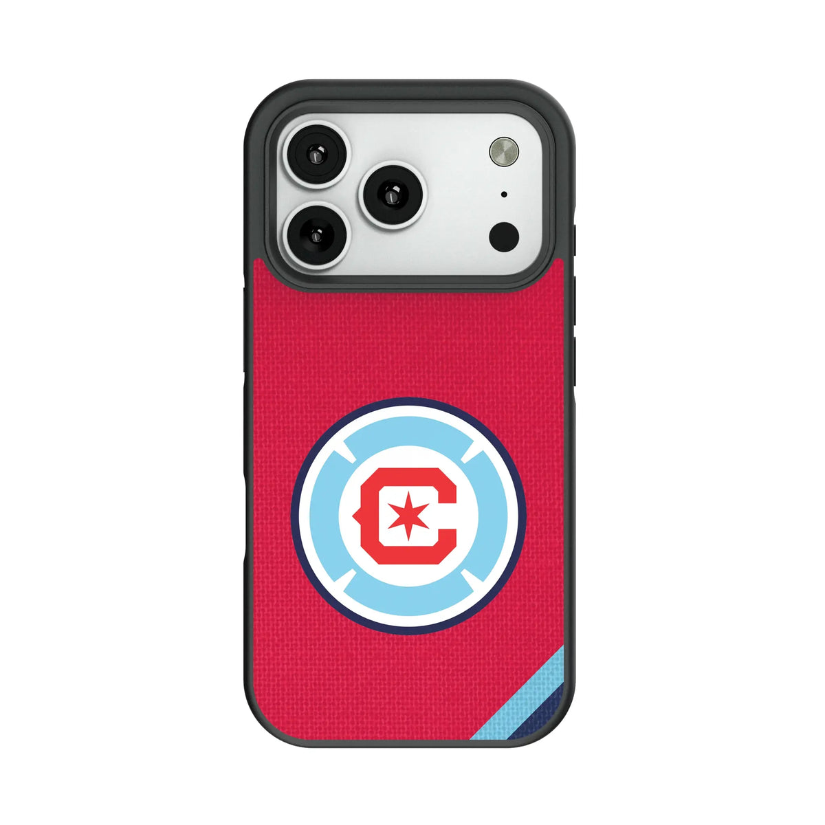 Chicago Fire Diagonal Stripe Bump Phone Case for Apple iPhone