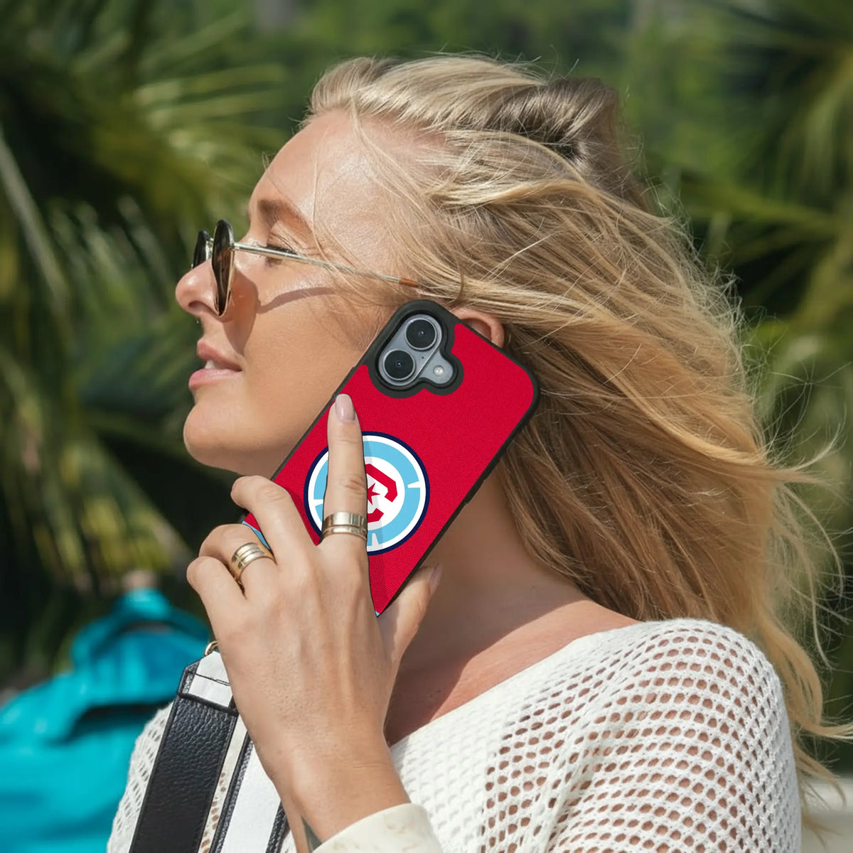Chicago Fire Endzone Solid iPhone Bump Phone Case for Apple iPhone - Lifestyle#Device_iPhone 17