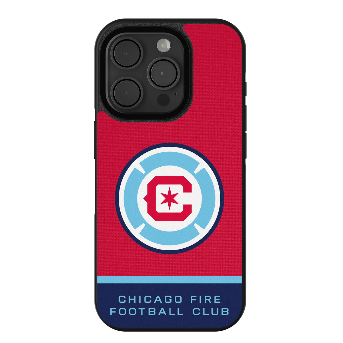 Chicago Fire Endzone Solid iPhone Bump Phone Case for Apple iPhone