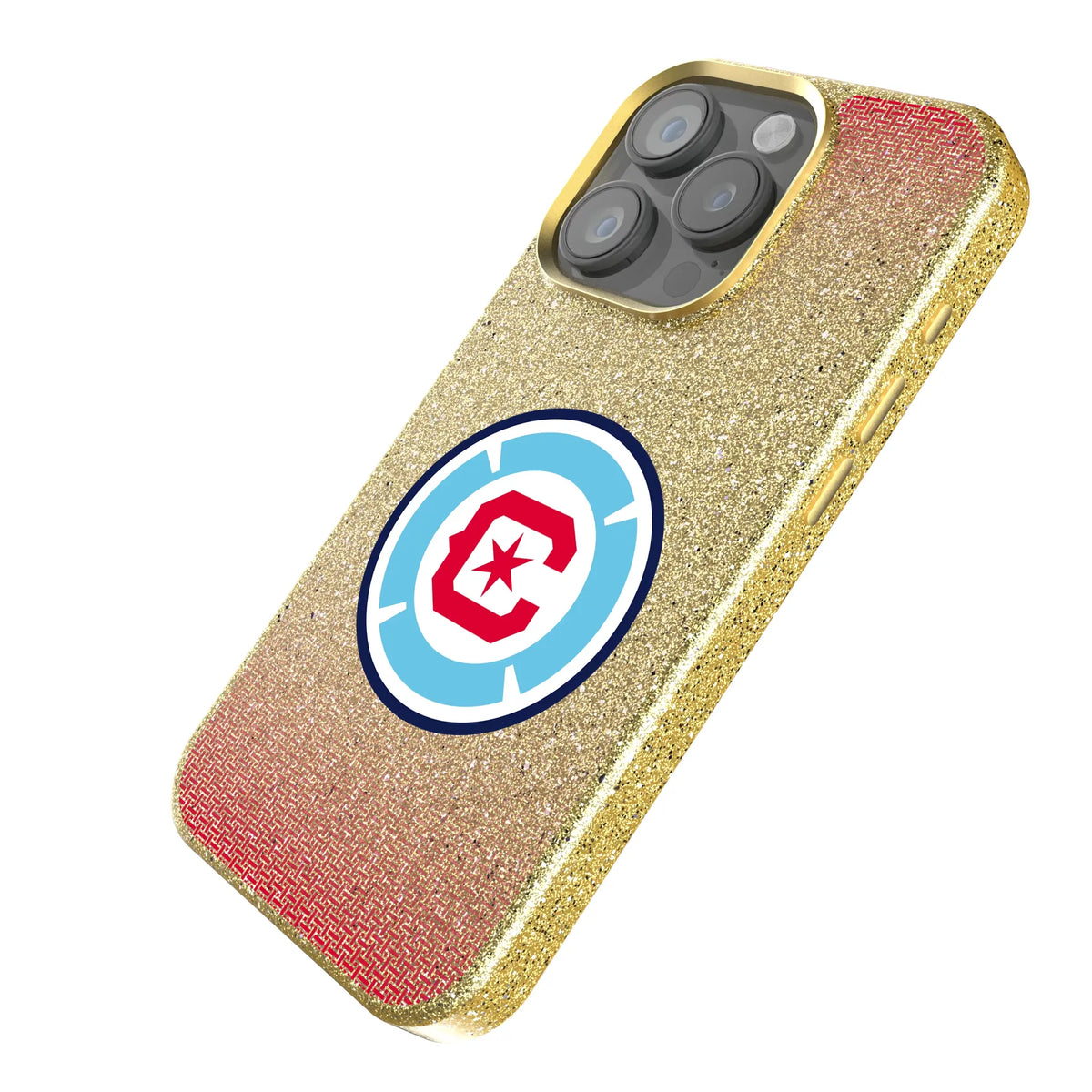 Chicago Fire Linen iPhone Bling Phone Case for Apple iPhone - Isometric View