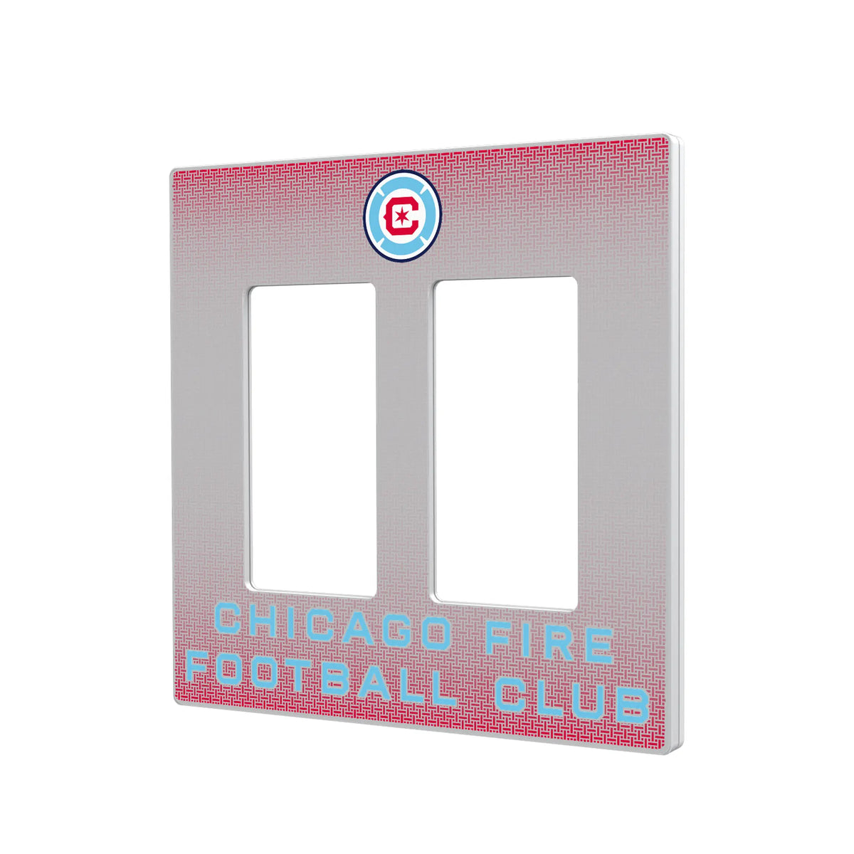 Chicago Fire Linen Hidden-Screw Light Switch Plate#Style_Double Rocker