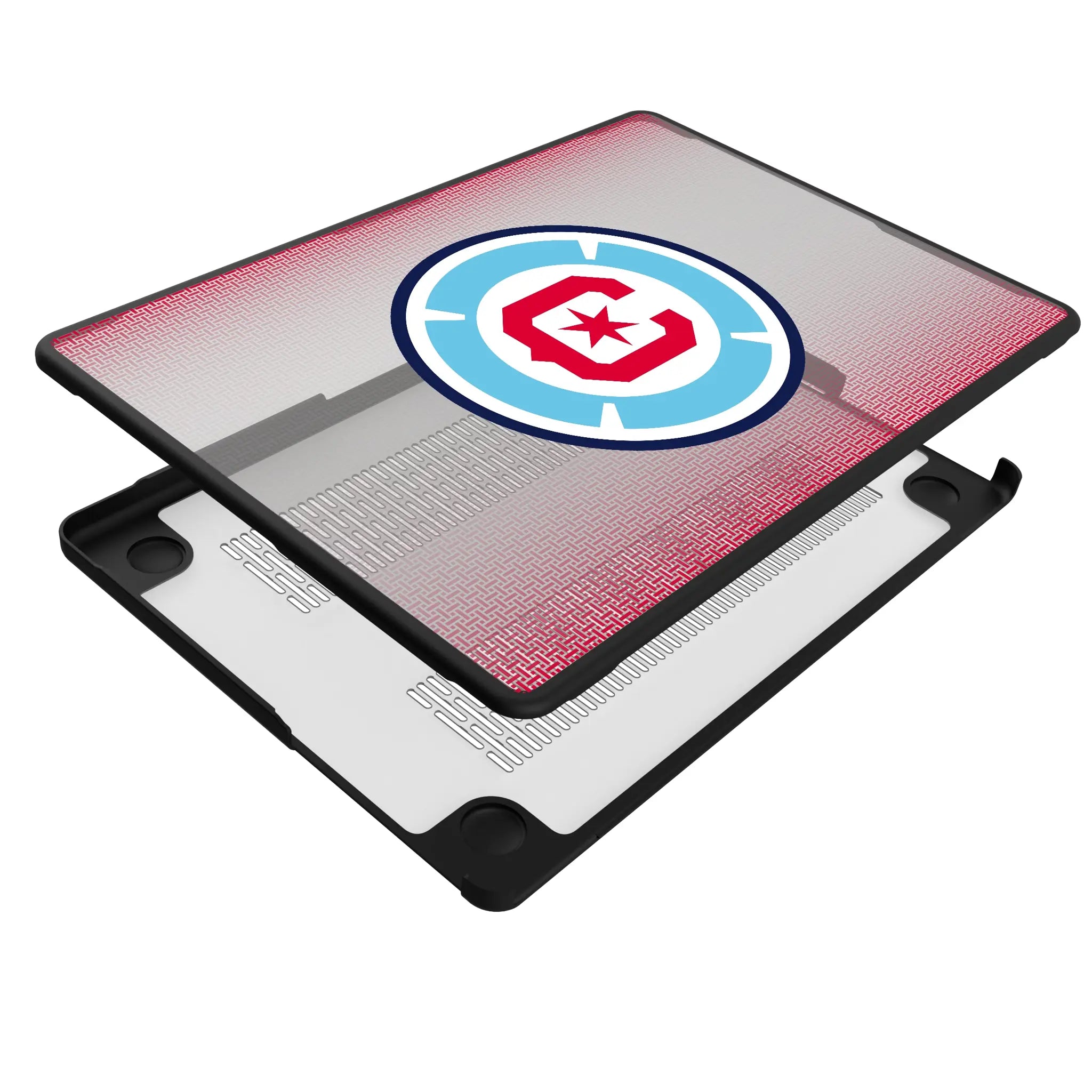 Chicago Fire Linen MacBook Laptop Case for Apple MacBook - Isometric View