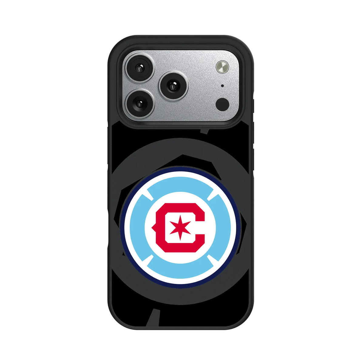 Chicago Fire Monocolor Tilt iPhone Bump Phone Case for Apple iPhone#Device_iPhone 17 Pro