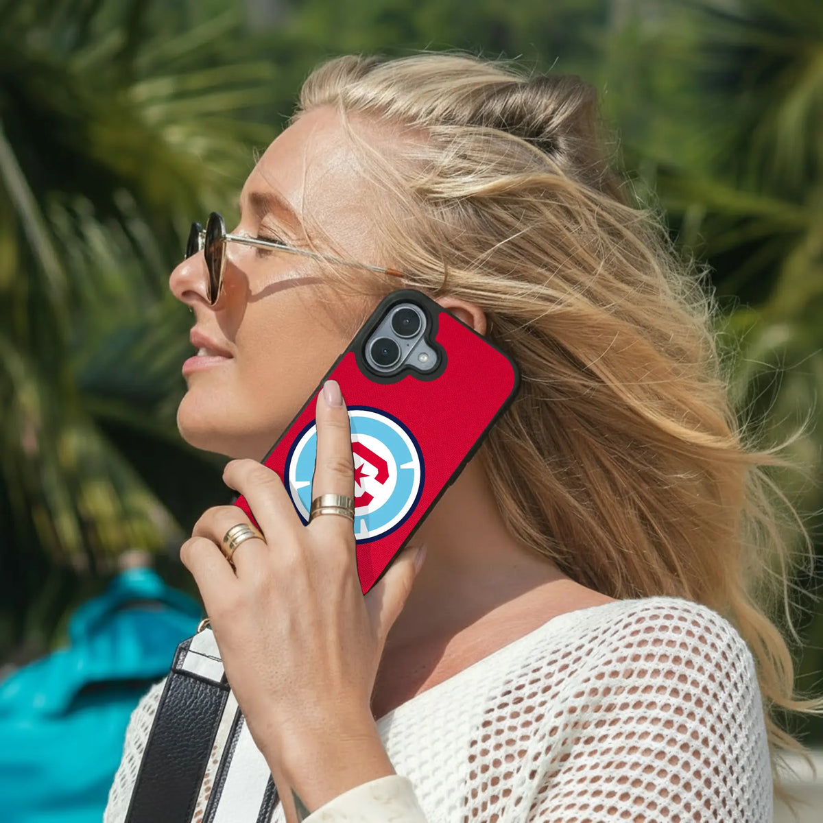 Chicago Fire Personalized Stripe iPhone Bump Phone Case for Apple iPhone - Lifestyle#Device_iPhone 17