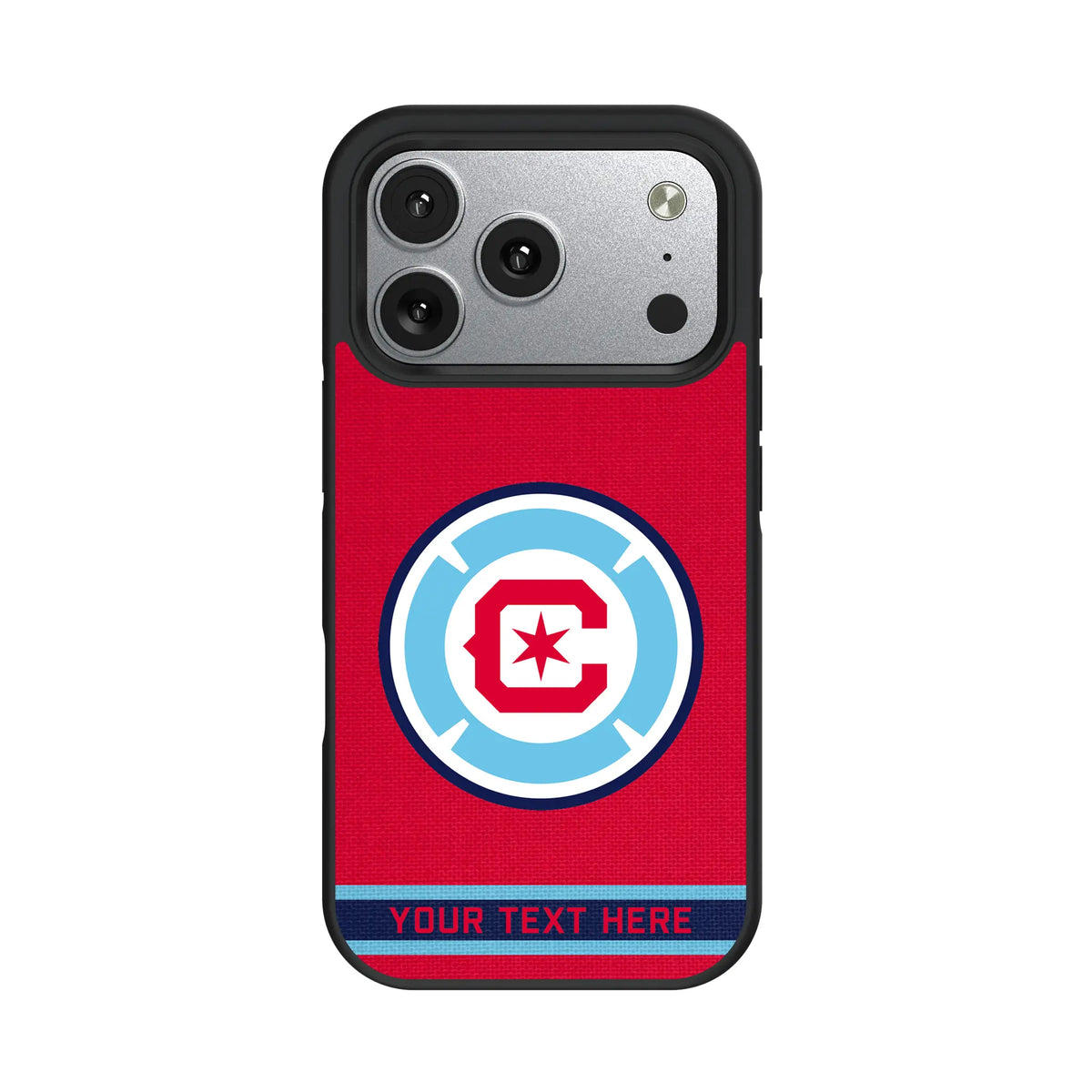Chicago Fire Personalized Stripe iPhone Bump Phone Case for Apple iPhone#Device_iPhone 17 Pro