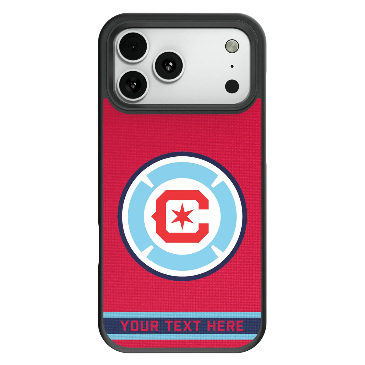 Chicago Fire Personalized Stripe Bump Phone Case for Apple iPhone