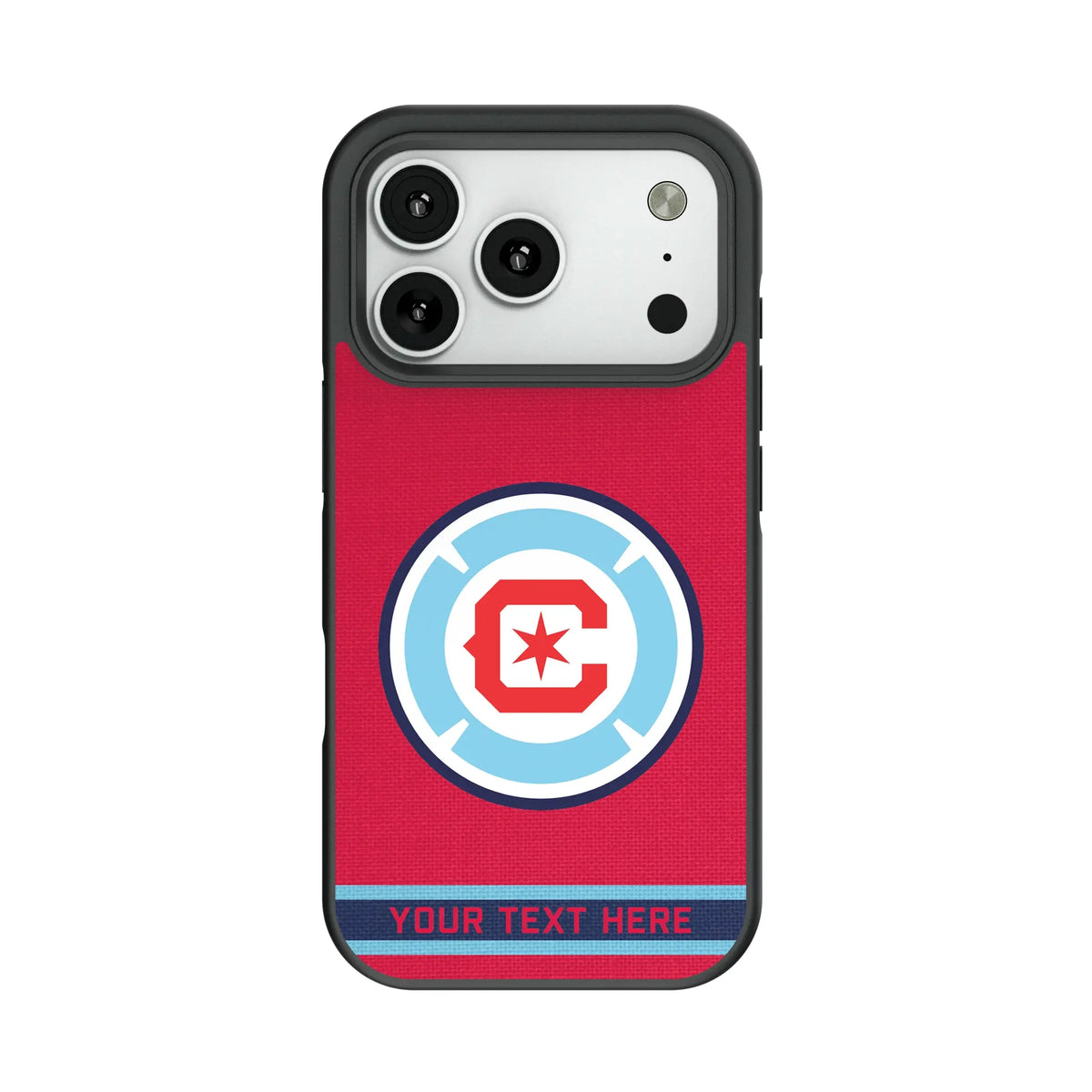 Chicago Fire Personalized Stripe Bump Phone Case for Apple iPhone