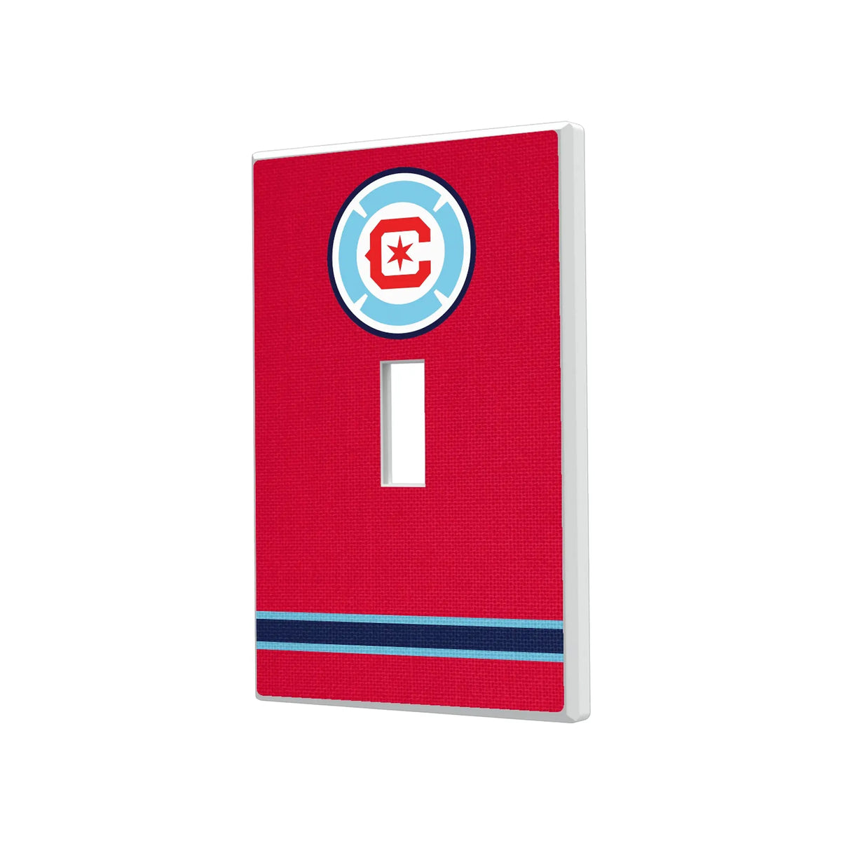 Chicago Fire Stripe Hidden-Screw Light Switch Plate#Style_Single Toggle