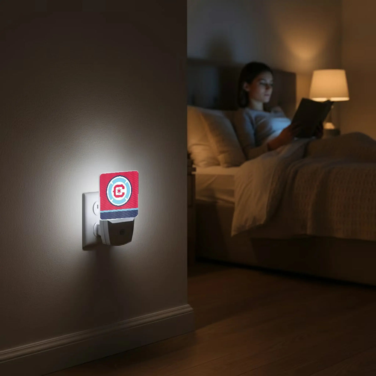 Chicago Fire Stripe Night Light 2-Pack - Lifestyle