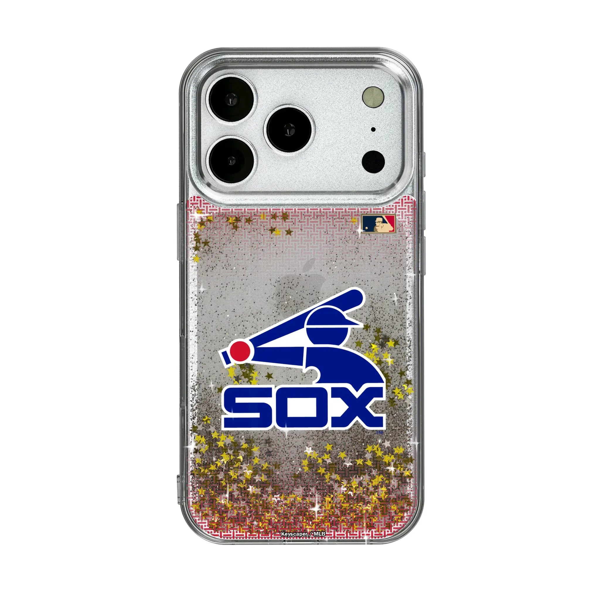 Chicago White Sox 1976-1981 - Cooperstown Collection Linen iPhone Glitter Phone Case for Apple iPhone