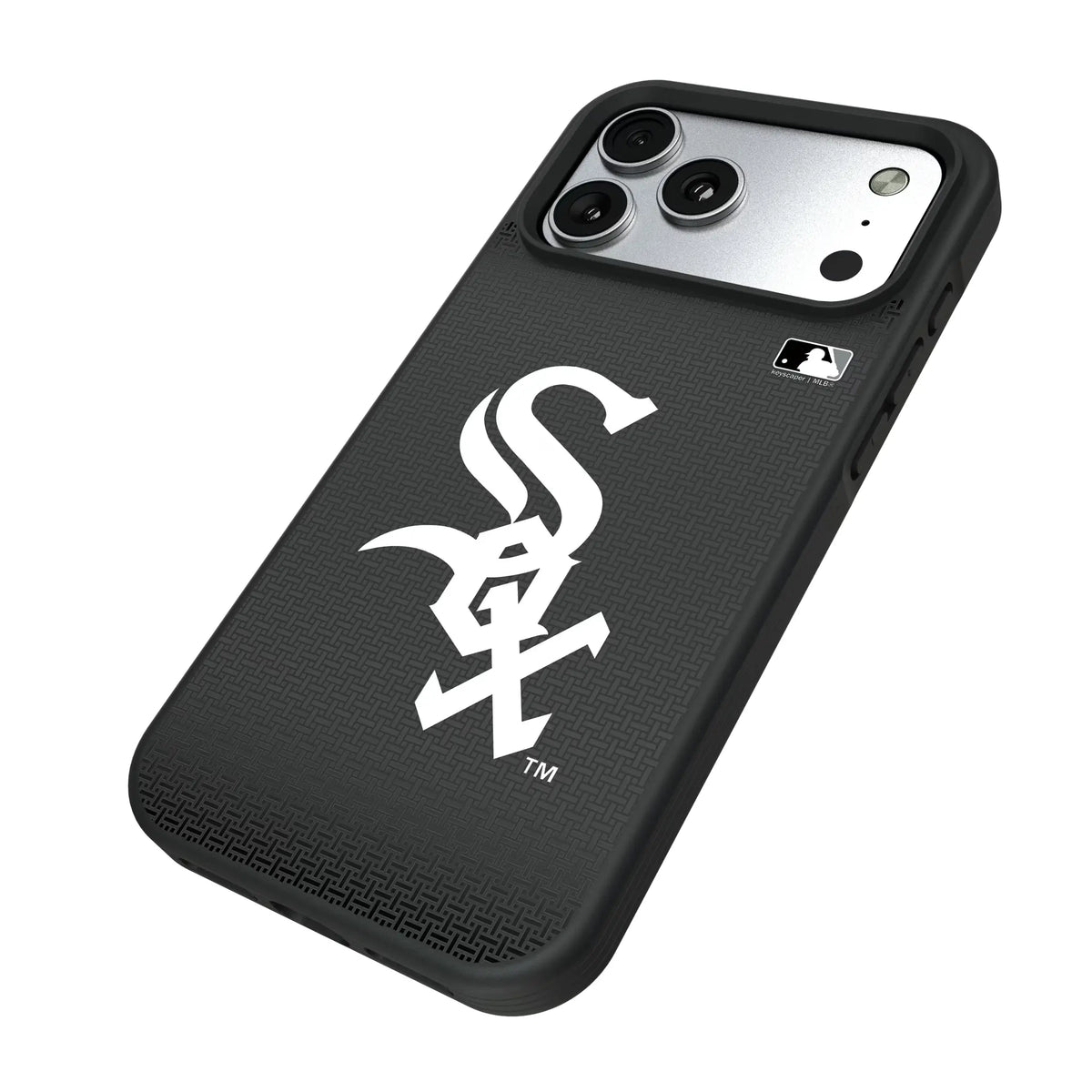Chicago White Sox Linen iPhone Bump Phone Case for Apple iPhone - Isometric View#Device_iPhone 17 Pro Max