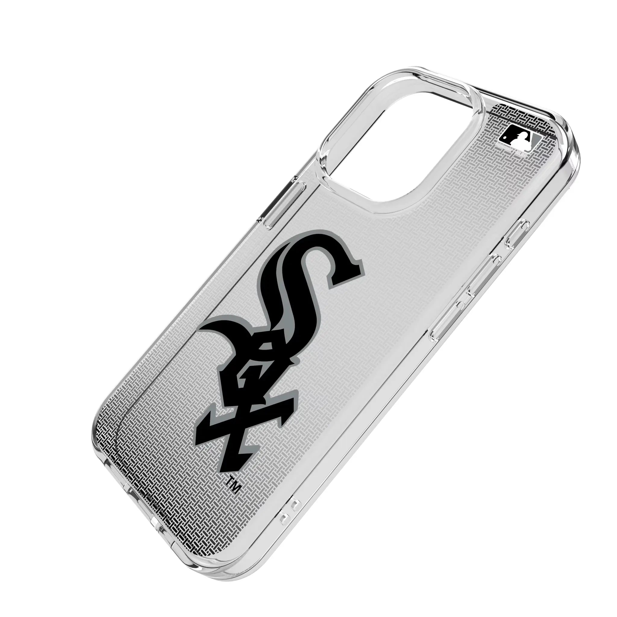 Chicago White Sox Linen iPhone Clear Phone Case for Apple iPhone - Isometric View