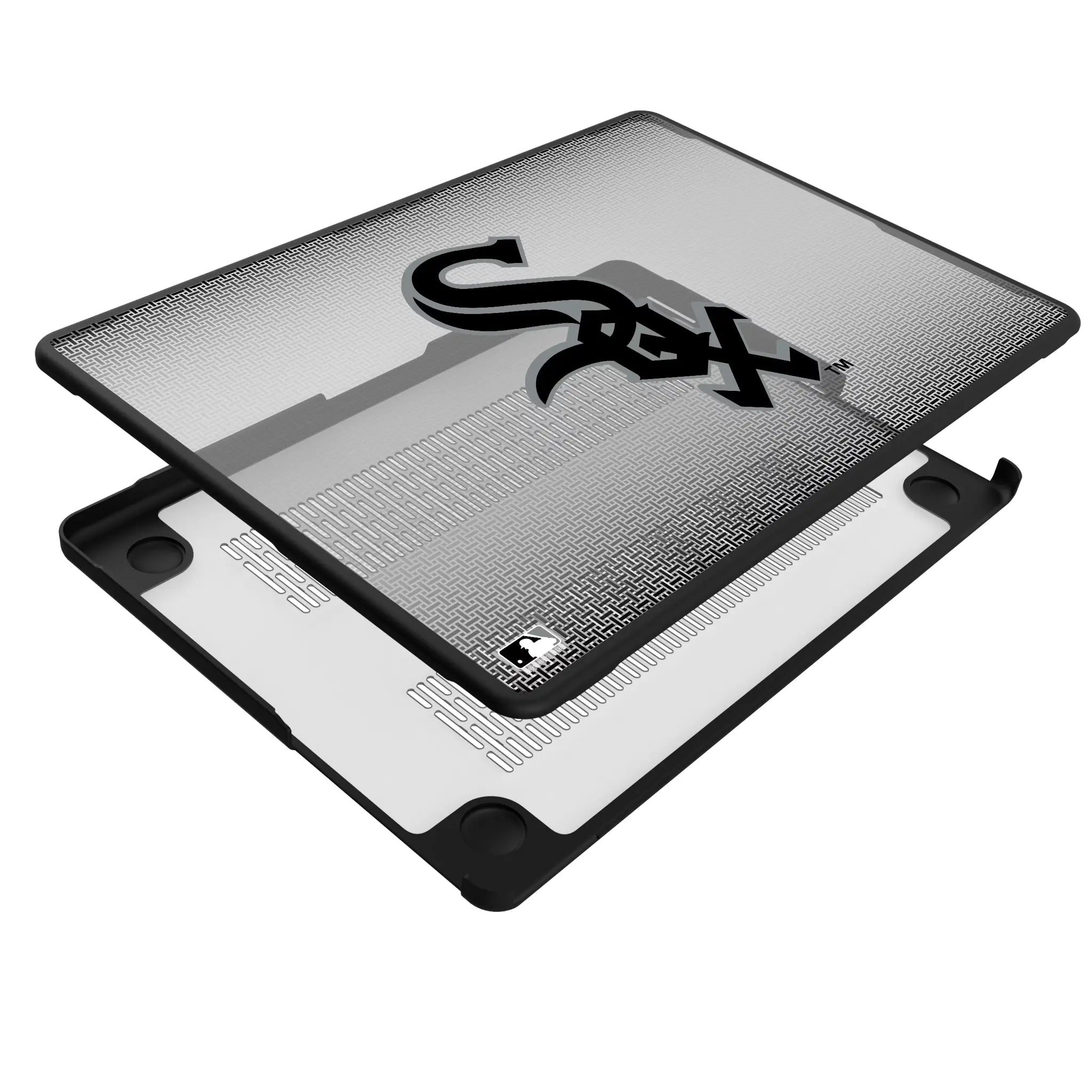 Chicago White Sox Linen MacBook Laptop Case for Apple MacBook - Isometric View