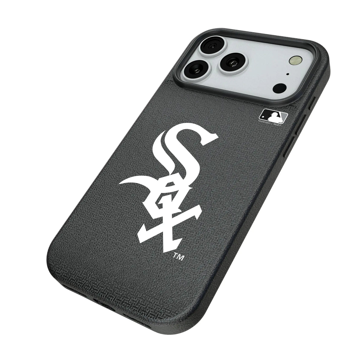 Chicago White Sox Linen iPhone MagSafe Compatible Phone Case for Apple iPhone - Isometric View#Device_iPhone 18 Pro Max