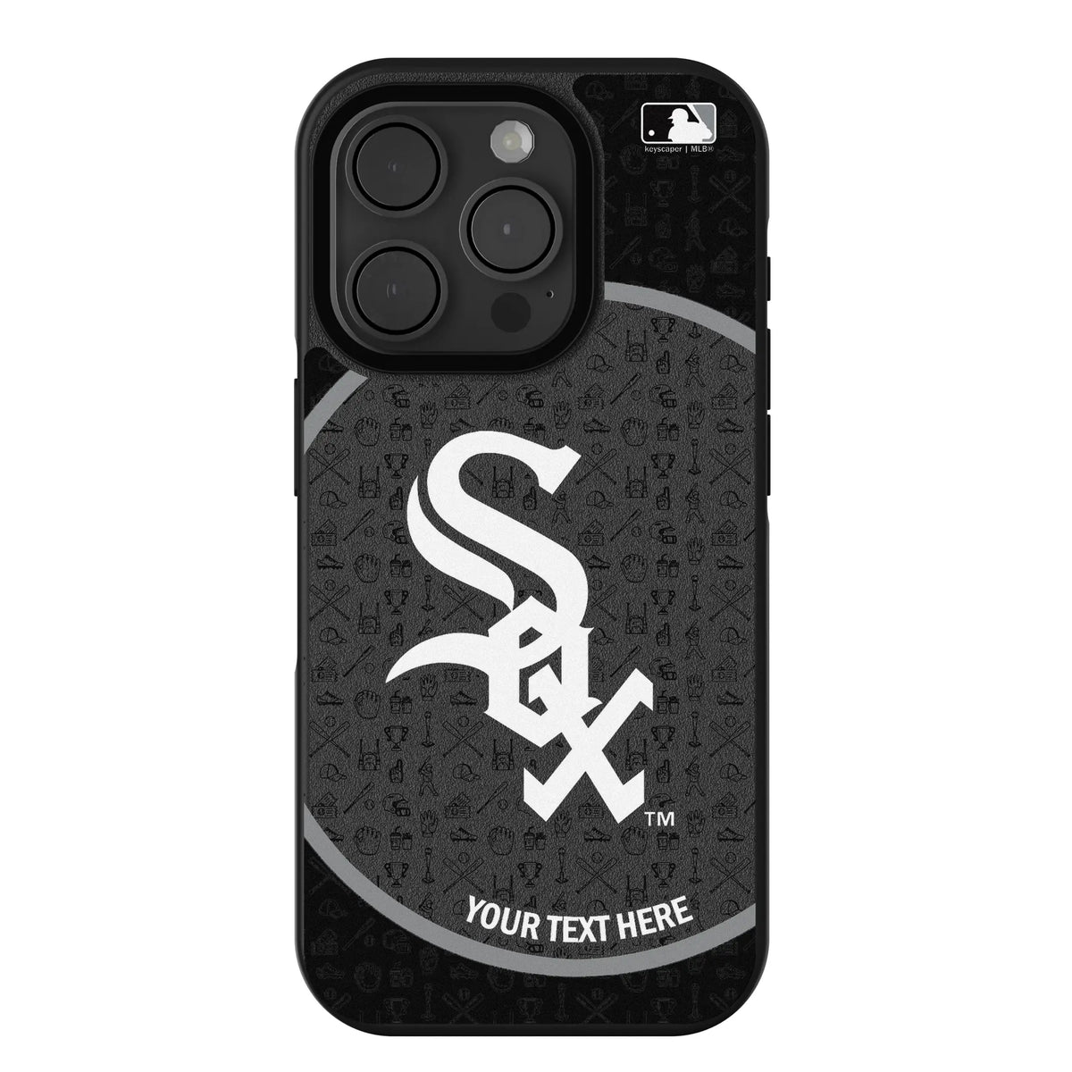 Chicago White Sox Personalized Circle iPhone Bump Phone Case for Apple iPhone