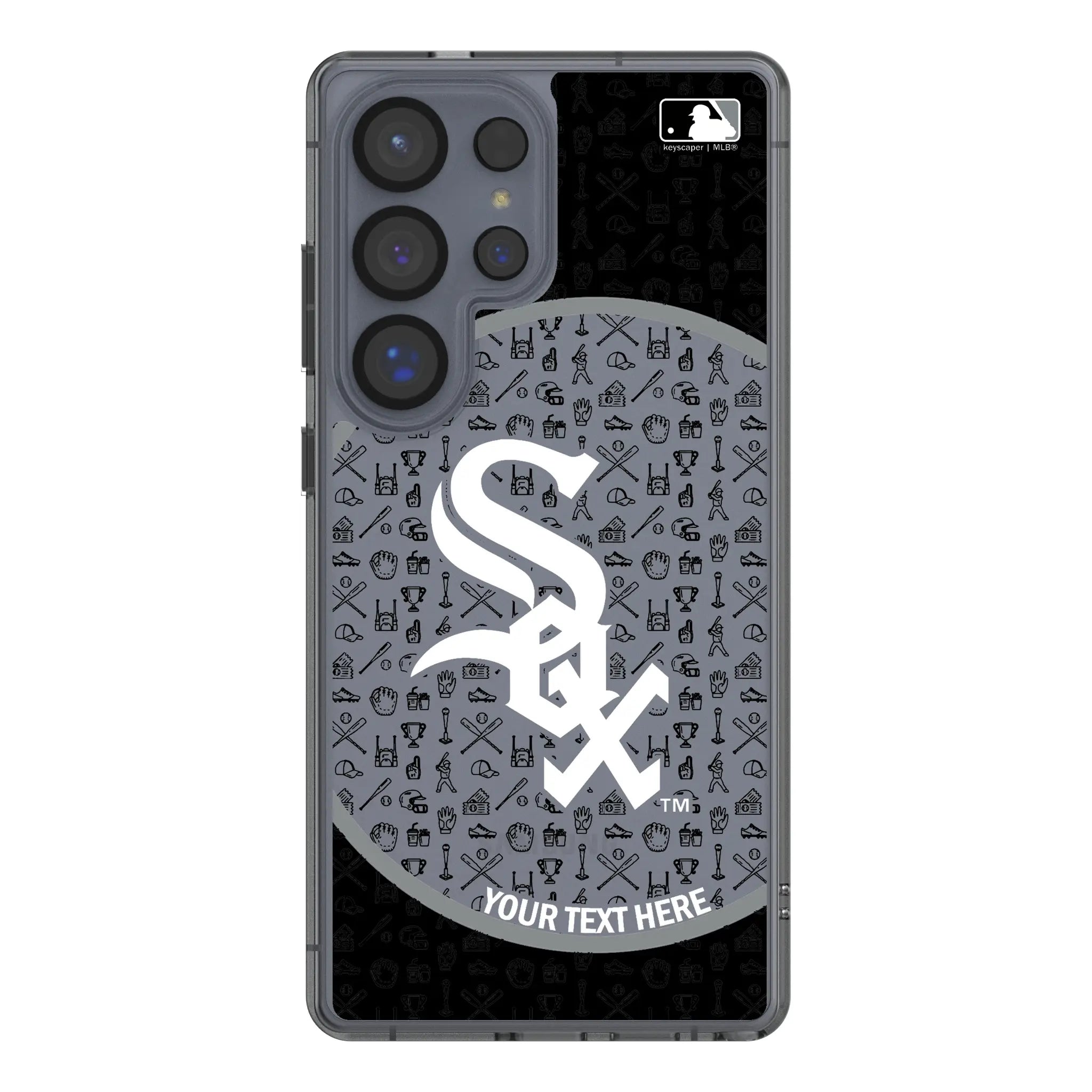 Chicago White Sox Personalized Circle Galaxy Clear Phone Case for Samsung Galaxy#Device_Galaxy S25 Ultra