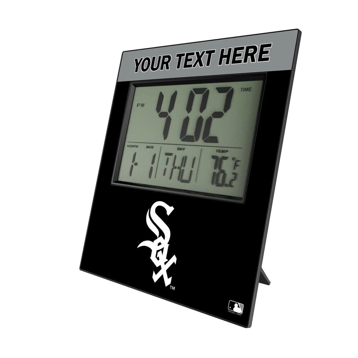 Chicago White Sox Personalized Color Block Wall Clock