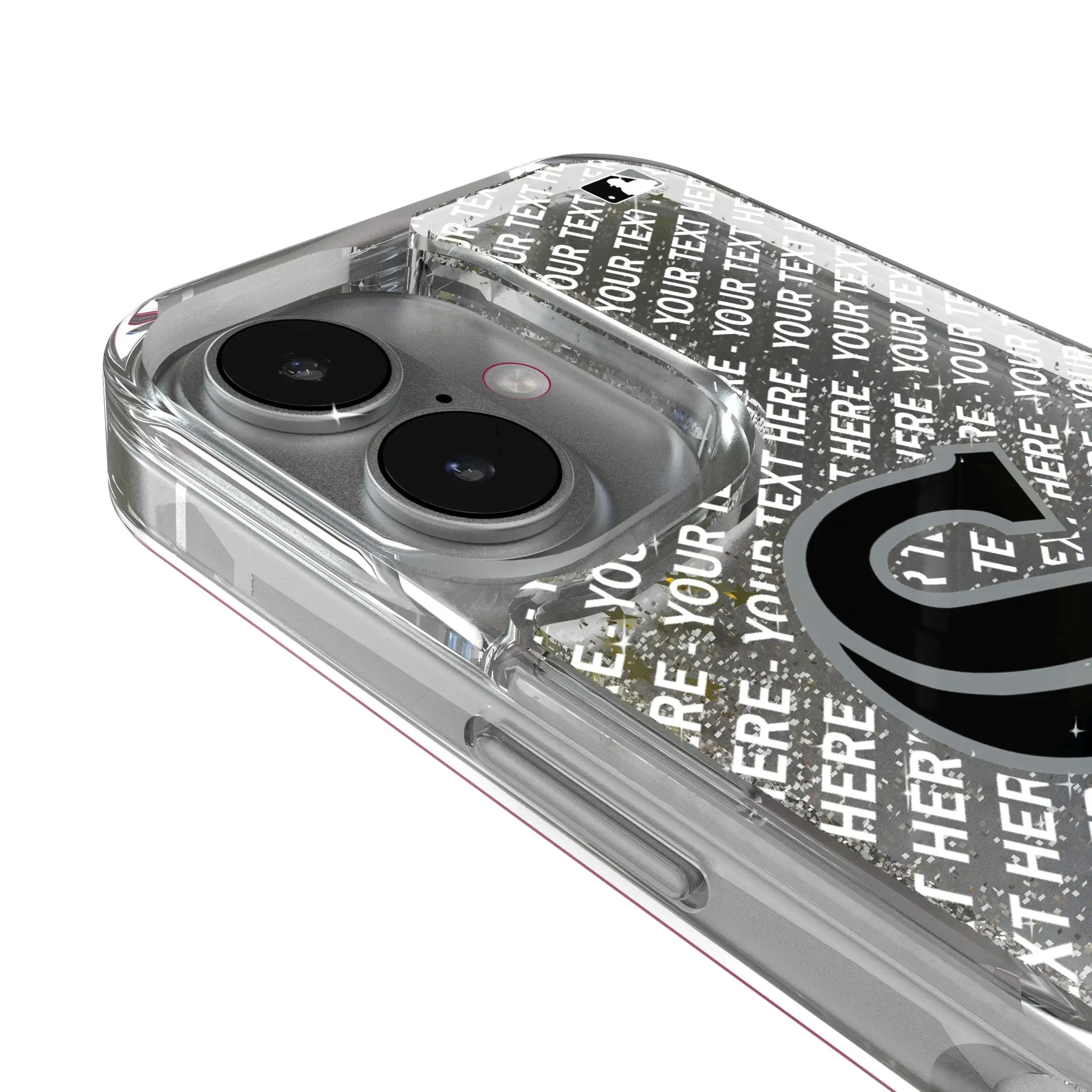 Chicago White Sox Personalized EndZone Plus iPhone Glitter Phone Case for Apple iPhone - Detail