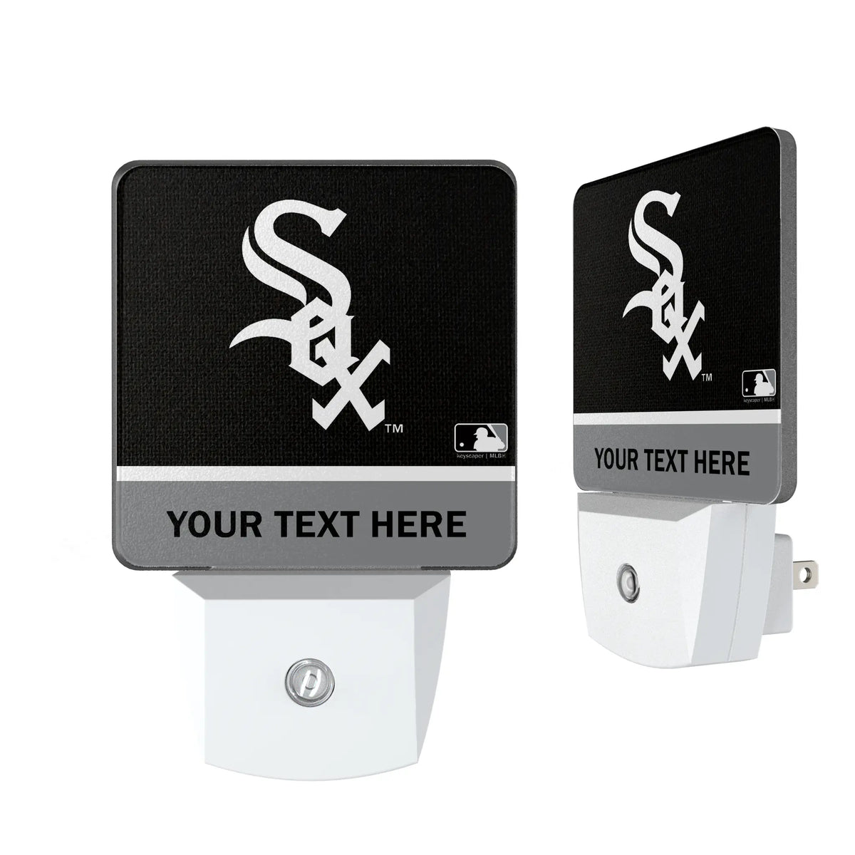 Chicago White Sox Personalized Endzone Solid Night Light 2-Pack