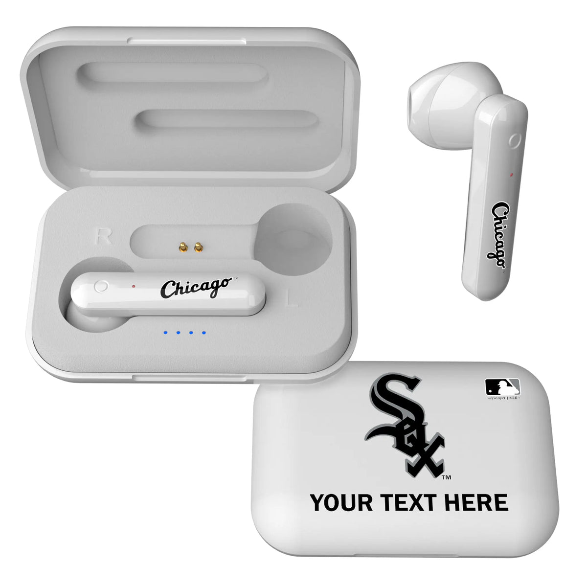 Chicago White Sox Personalized Insignia Wireless TWS Earbuds