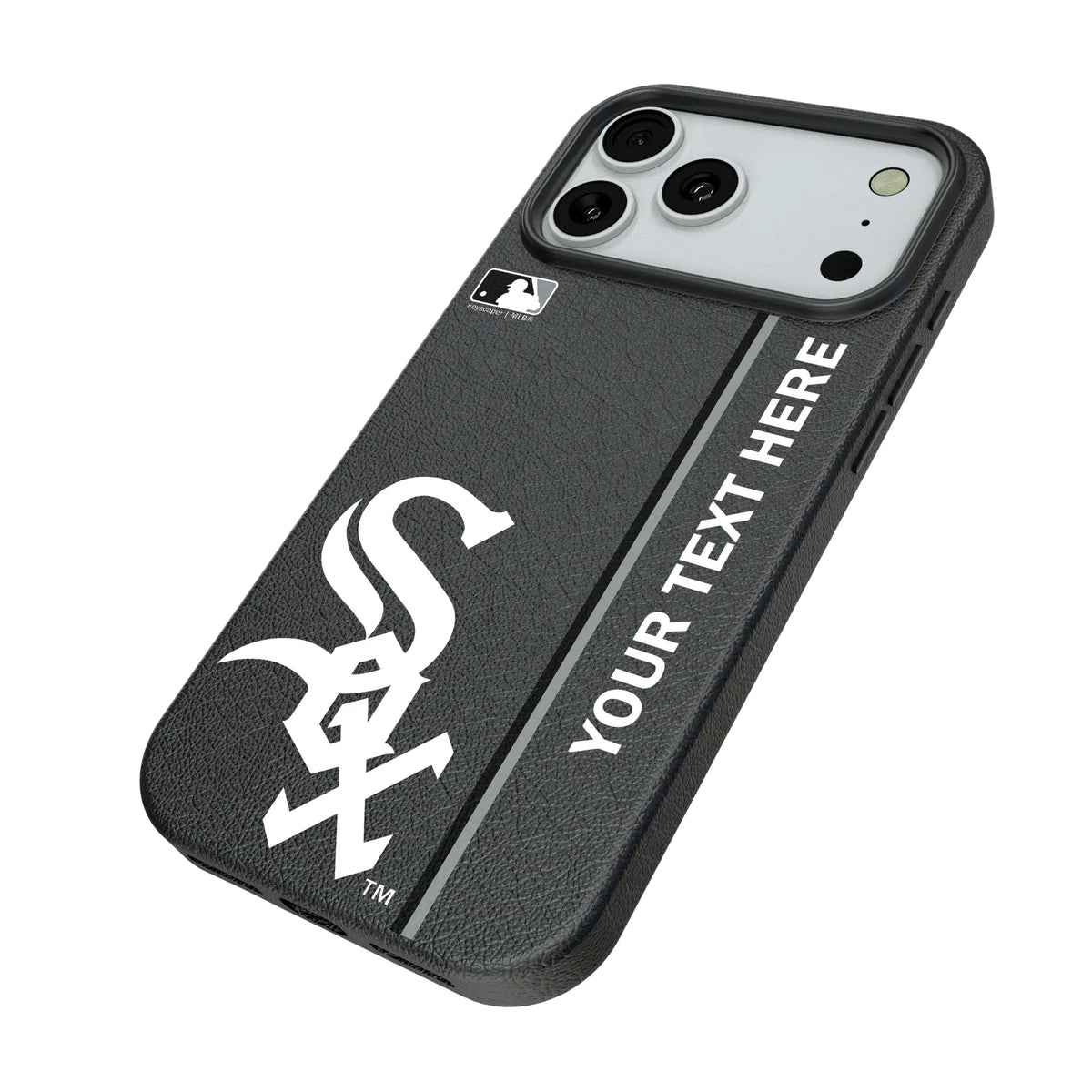 Chicago White Sox Personalized Sidebard iPhone MagSafe Compatible Phone Case for Apple iPhone - Isometric View#Device_iPhone 18 Pro Max