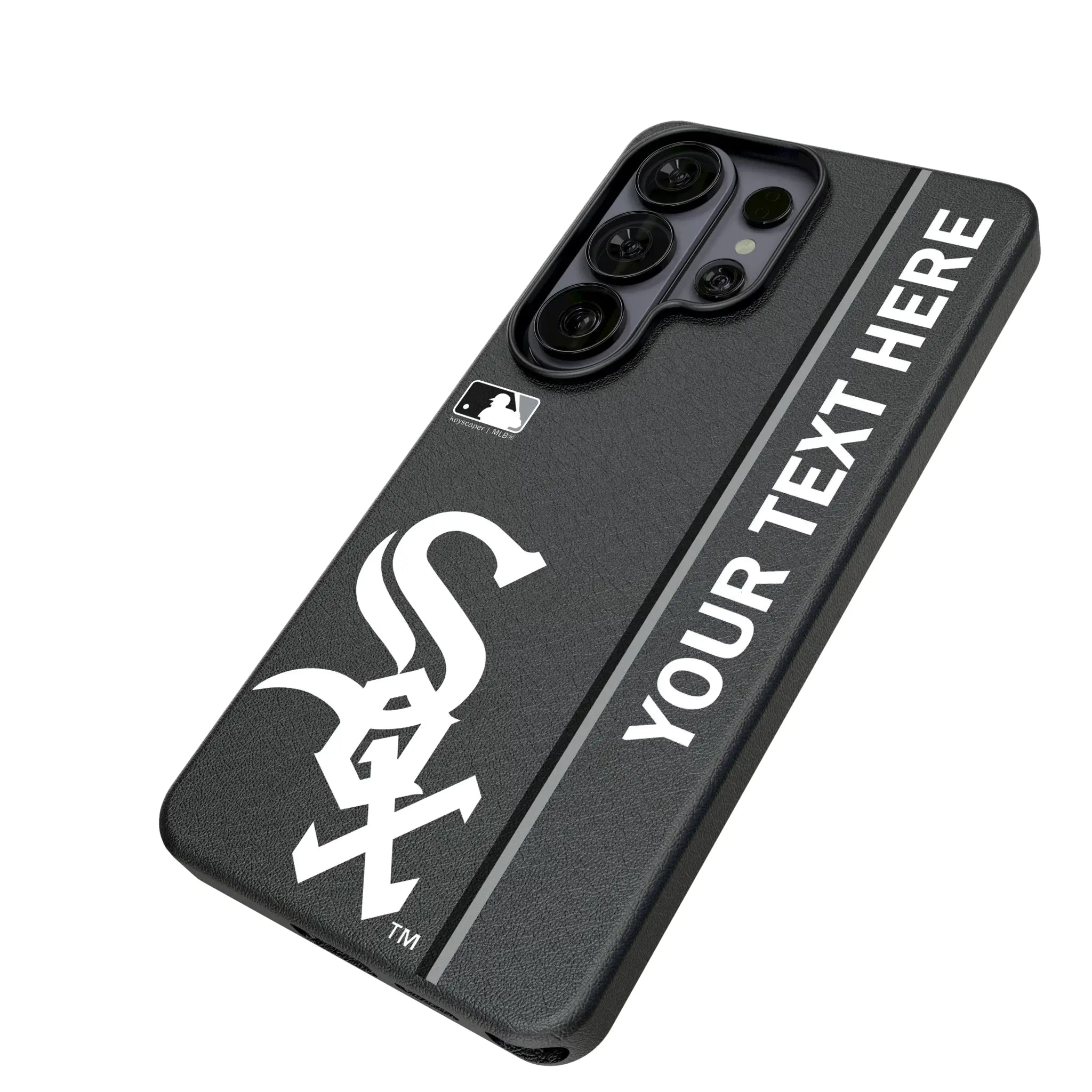 Chicago White Sox Personalized Sidebard Galaxy MagSafe Compatible Phone Case for Samsung Galaxy - Isometric View#Device_Galaxy S26 Ultra