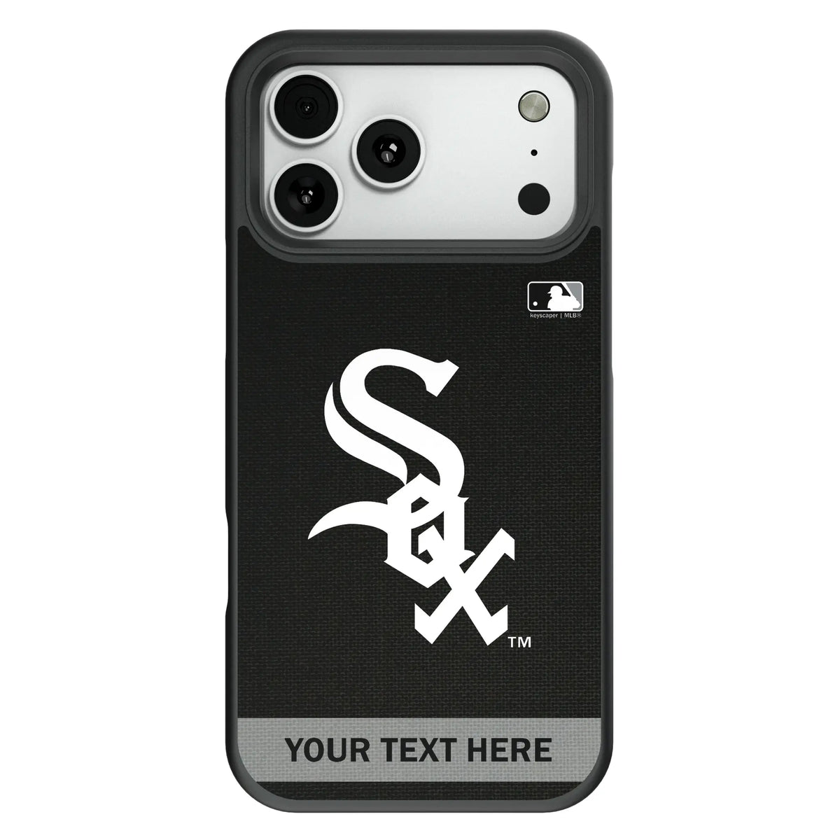 Chicago White Sox Personalized Stripe Bump Phone Case for Apple iPhone