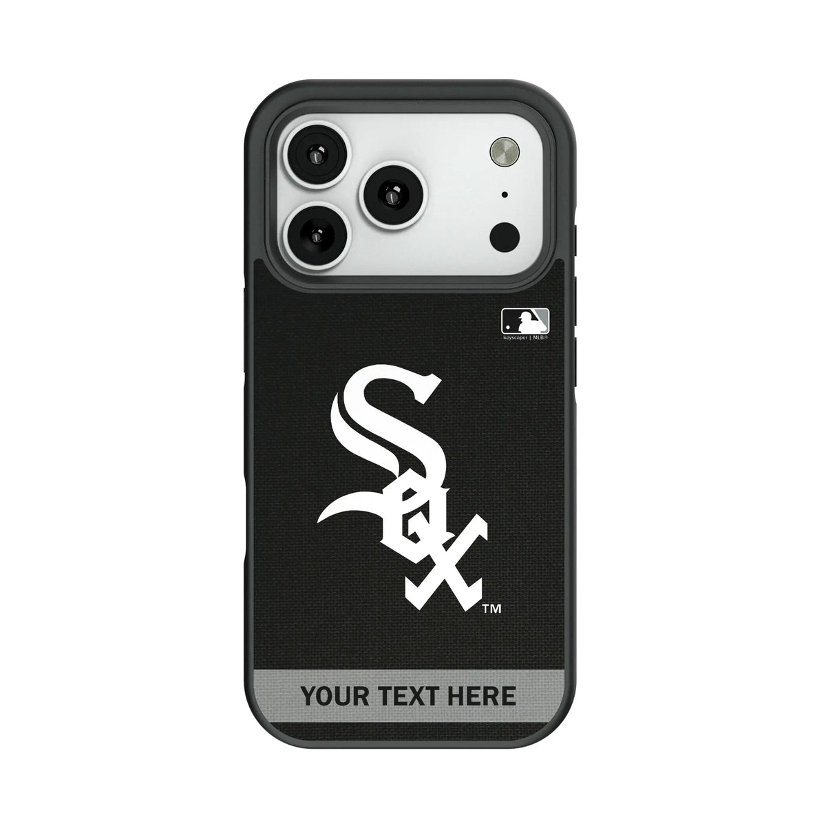 Chicago White Sox Personalized Stripe Bump Phone Case for Apple iPhone