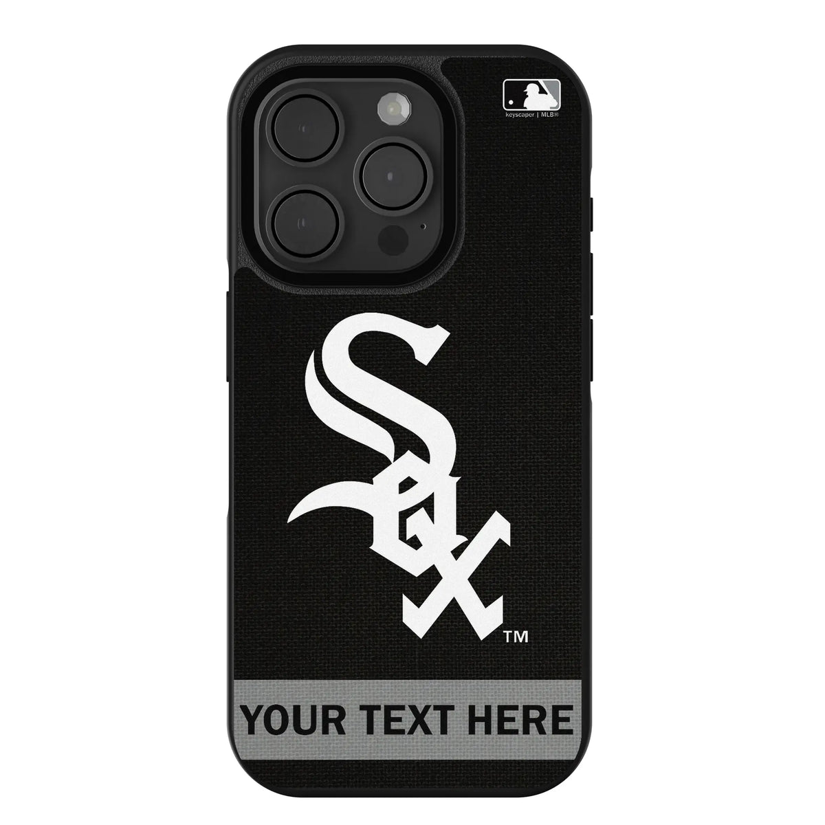 Chicago White Sox Personalized Stripe iPhone Bump Phone Case for Apple iPhone