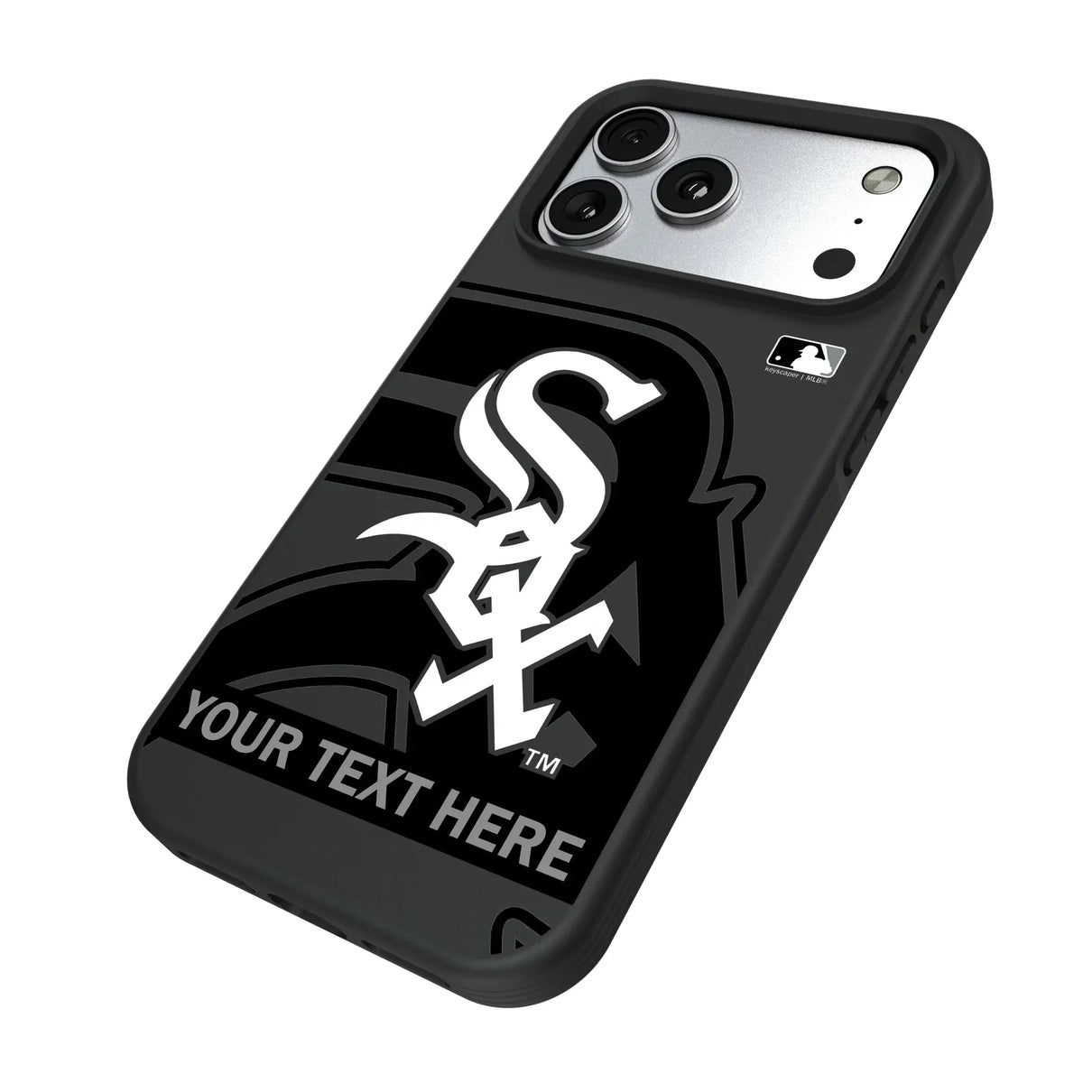Chicago White Sox Personalized Tilt iPhone Bump Phone Case for Apple iPhone - Isometric View#Device_iPhone 17 Pro Max