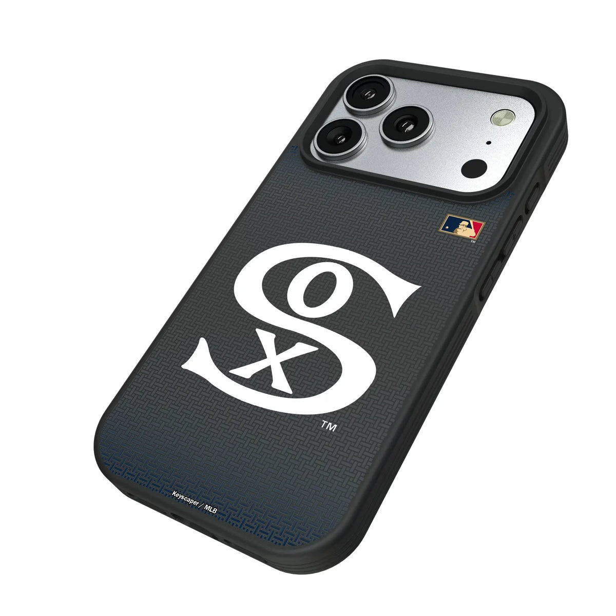 Chicago White Sox Road 1919-1921 - Cooperstown Collection Linen iPhone Bump Phone Case for Apple iPhone - Isometric View#Device_iPhone 17 Pro