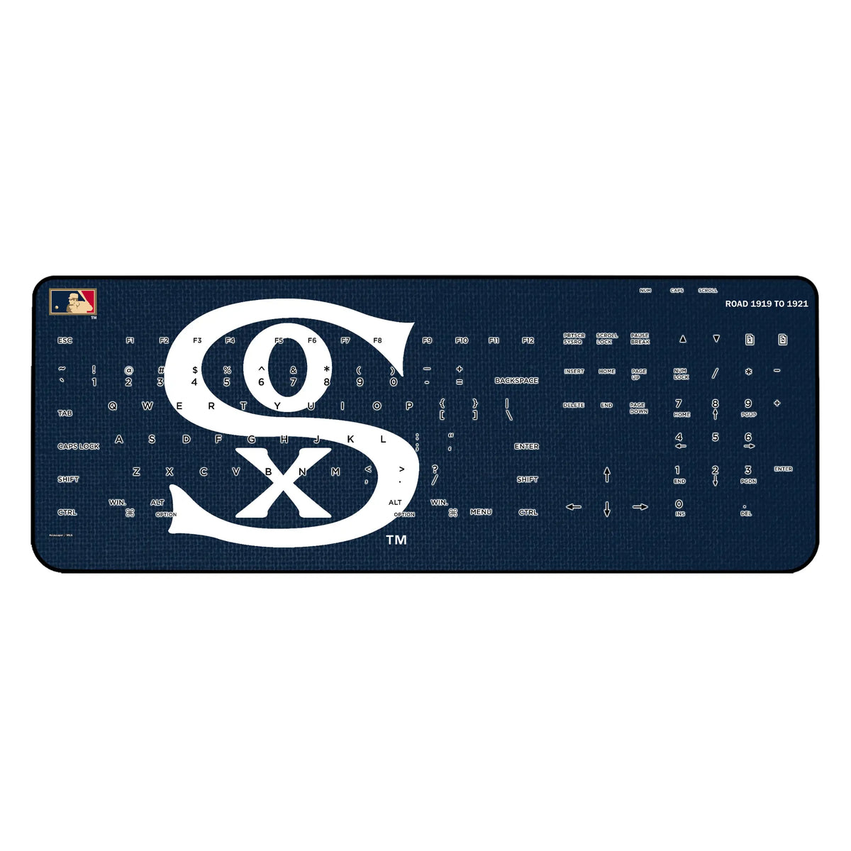 Chicago White Sox Road 1919-1921 - Cooperstown Collection Solid Wireless USB Keyboard