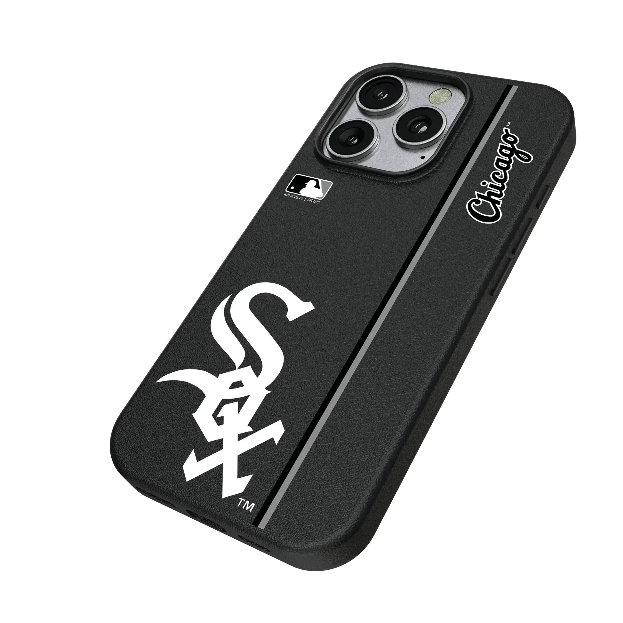 Chicago White Sox Sidebar iPhone MagSafe Compatible Phone Case for Apple iPhone - Isometric View