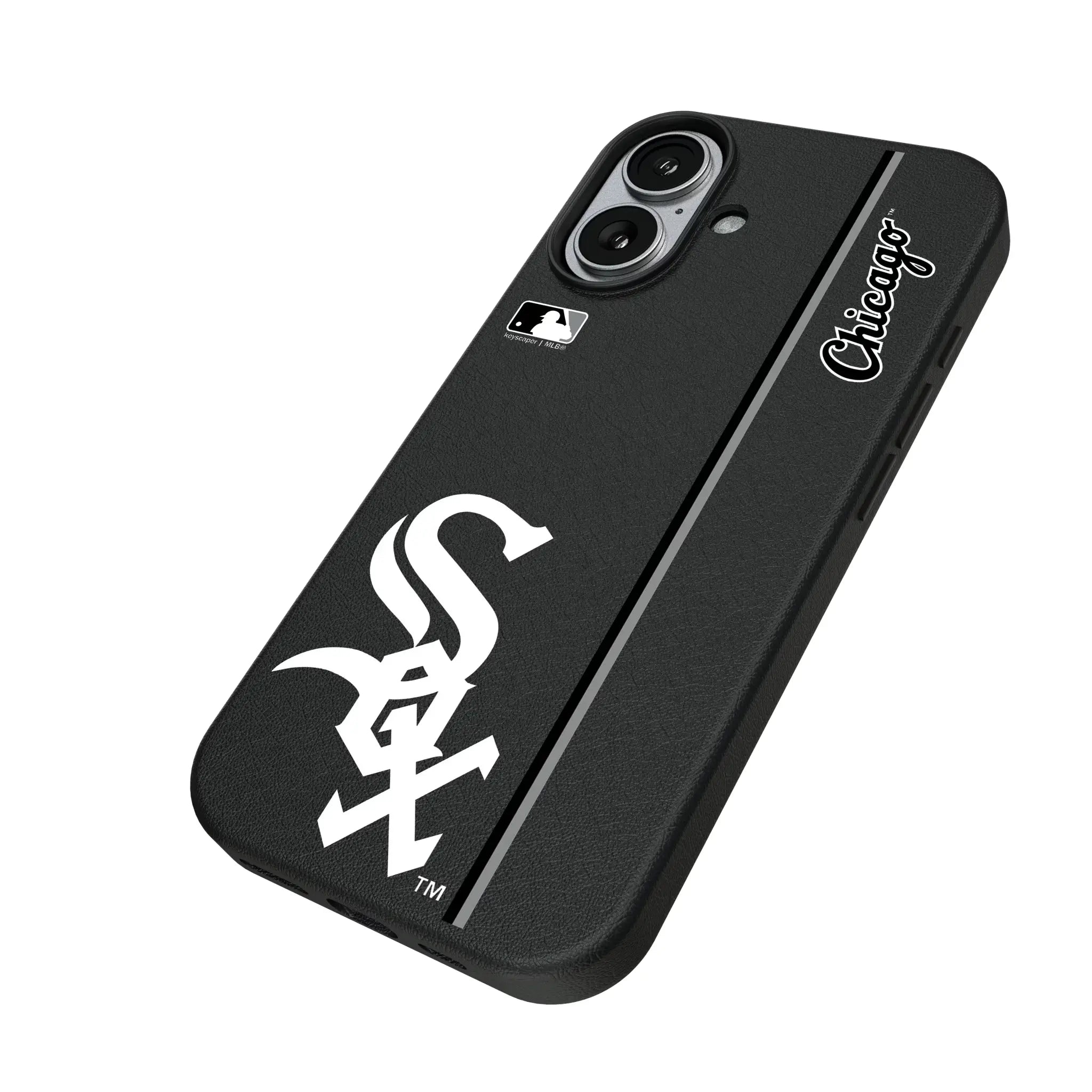 Chicago White Sox Sidebar iPhone MagSafe Compatible Phone Case for Apple iPhone - Isometric View#Device_iPhone 17