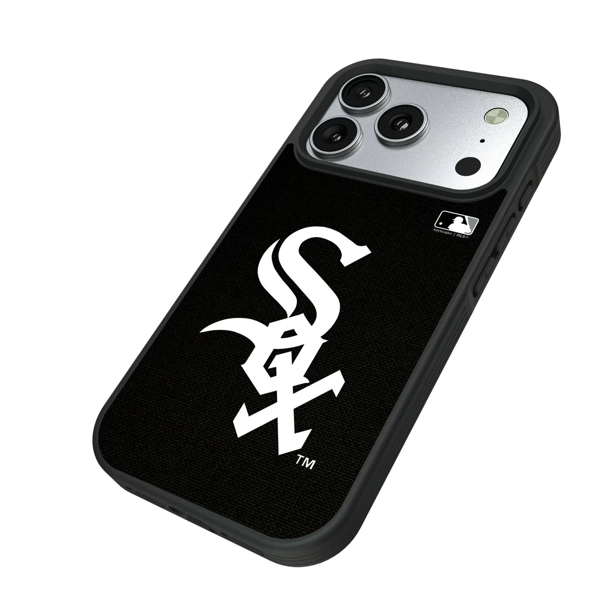 Chicago White Sox Solid iPhone Bump Phone Case for Apple iPhone - Isometric View#Device_iPhone 17 Pro