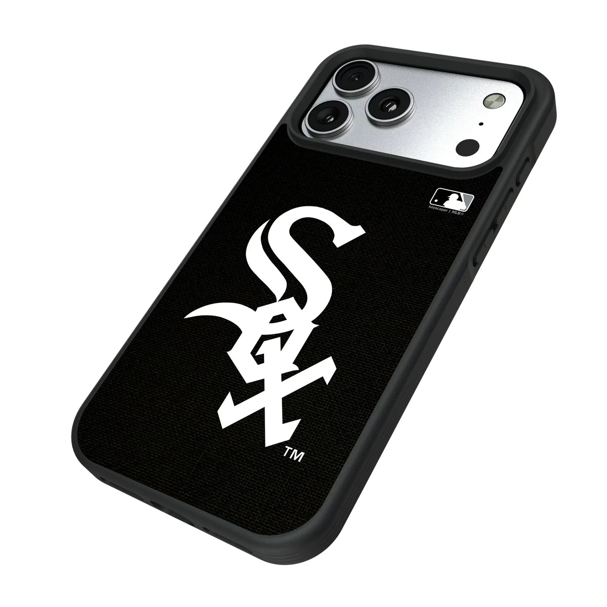 Chicago White Sox Solid iPhone Bump Phone Case for Apple iPhone - Isometric View#Device_iPhone 17 Pro Max